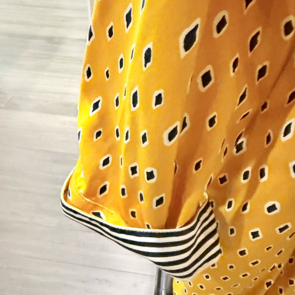 Chico's Yellow And Black Patterned Button Down Sh… - image 4